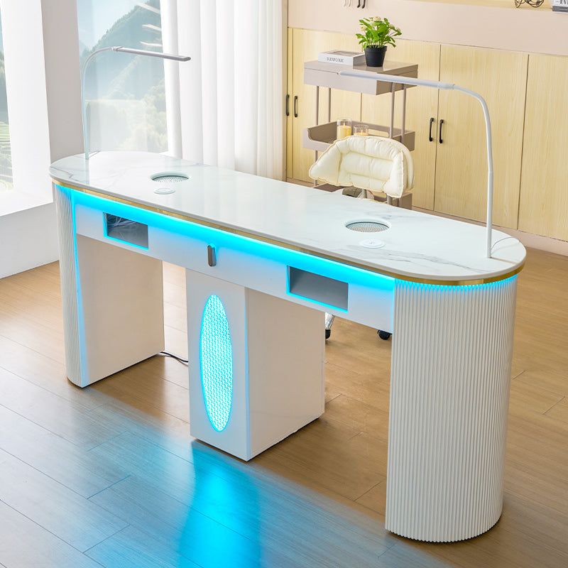 Table de manucure Double Élégance Lux