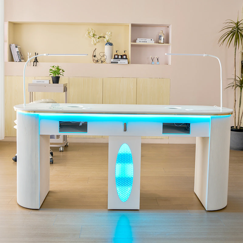 Table de manucure Double Élégance Lux